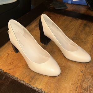 Tommy Hilfiger leather block heel shoes. EUC size 10